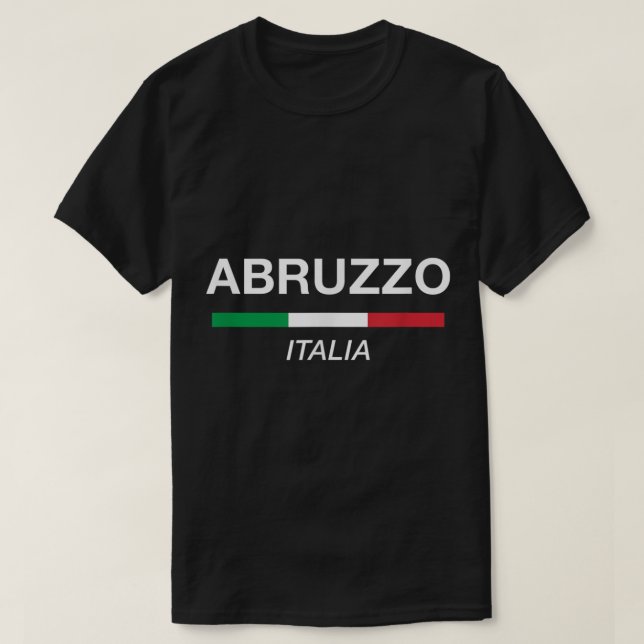 T-shirt Abruzzes Nom italien Famille Réunion Italie Drapea (Design devant)