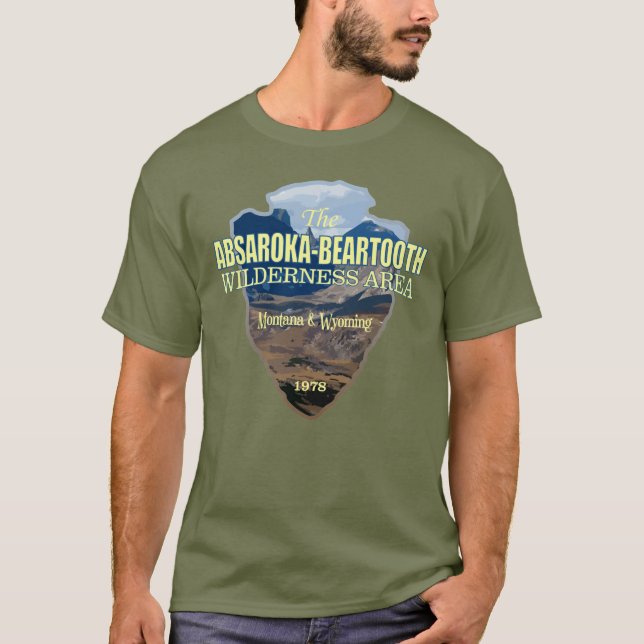 T-shirt Absaroka-Beartooth Wilderness (flèche) (Devant)