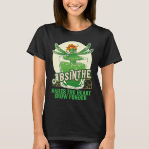 T-shirt Absinthe La fée verte de l'alcool fait croître le 