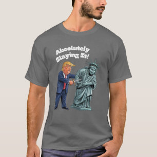 T-shirt Absolument en train de détruire - Trump poignardan