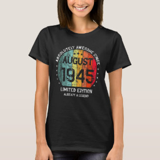 T-shirt Absolument Génial Depuis Août 1945 Homme Femme Bir