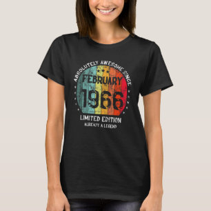 T-shirt Absolument Génial Depuis Février 1966 Homme Femme 