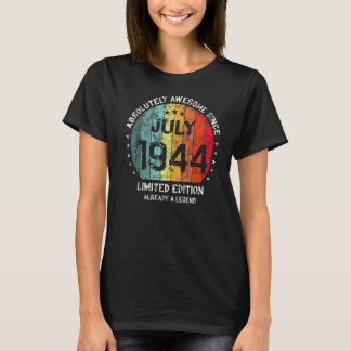 T-shirt Absolument Génial Depuis Juillet 1944 Naissance Ho