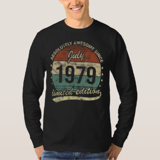 T-shirt Absolument Génial Depuis Juillet 1979 Naissance Ho