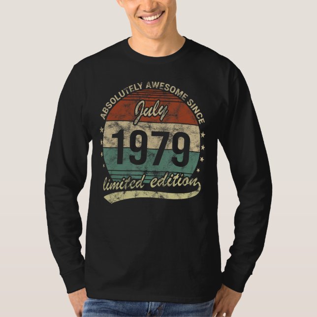 T-shirt Absolument Génial Depuis Juillet 1979 Naissance Ho (Devant)