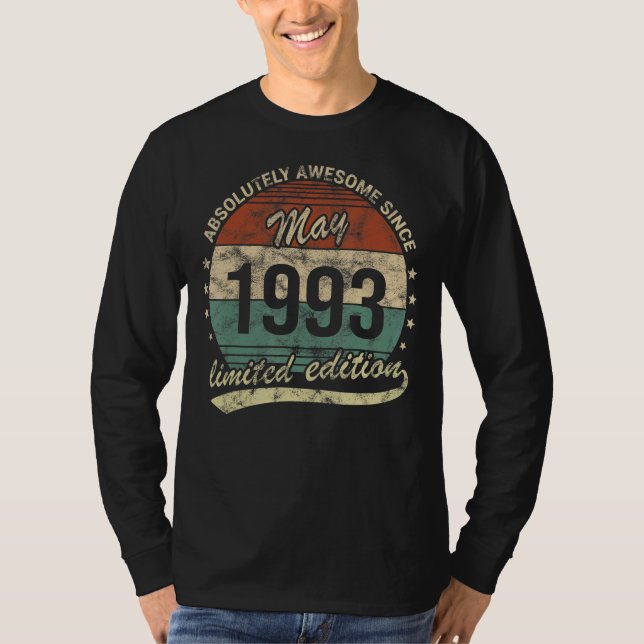 T-shirt Absolument Génial Depuis Mai 1993 Homme Femme Nais (Devant)