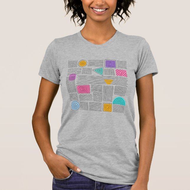 T-shirt Abstract Art Unique Authentic Design Tee (Devant)