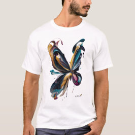 T-shirt Abstract Butterfly Art – Flowing Color Expression
