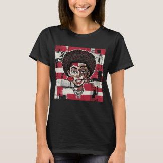 T-shirt Abstract Collage Cartoon Face 