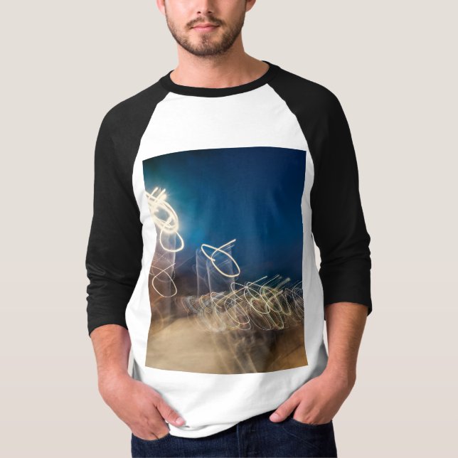 T-shirt Abstract Intentional Camera Movement Night Light T (Devant)