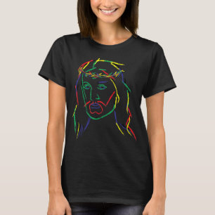 T-shirt Abstract Jesus Graphic Image Cool Fun Piece T-shir