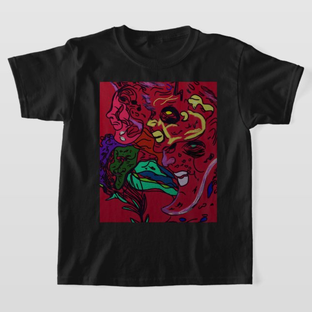 T-shirt Abstract Moon Galaxy Art  (Poser)