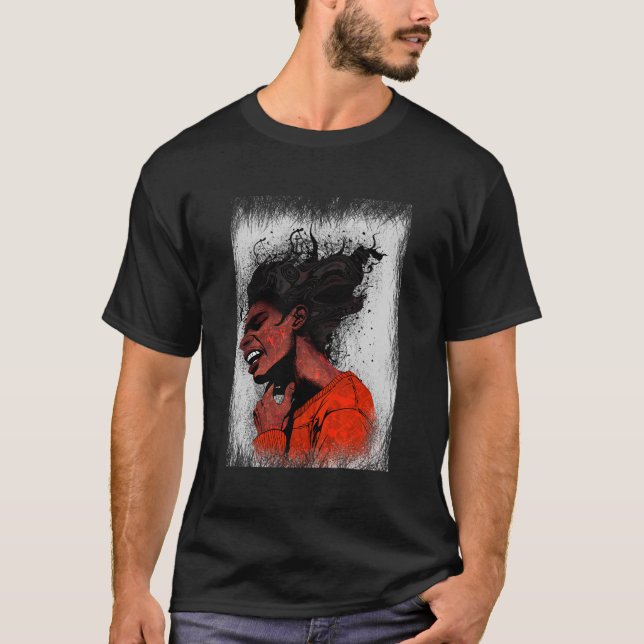 T-shirt abstrait (Devant)