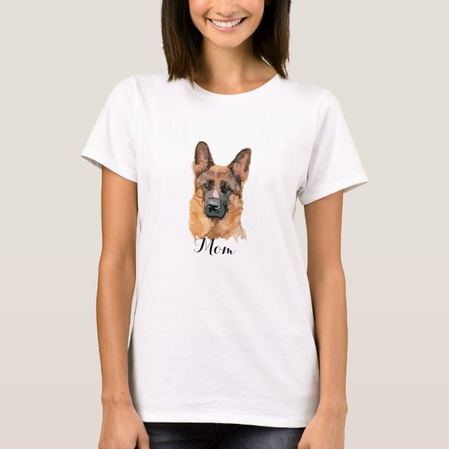T-shirt Abstrait allemand Shepard (Devant)