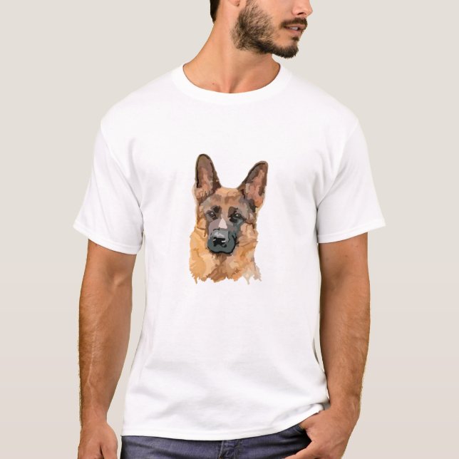 T-shirt Abstrait allemand Shepard (Devant)