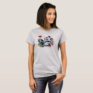 T-shirt abstrait capricieux