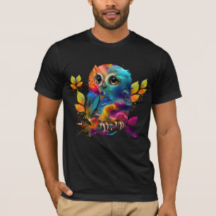 T-shirt ABSTRAIT COLORÉ OWL