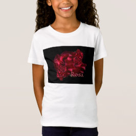 T-shirt abstrait de filles de conception de groupe