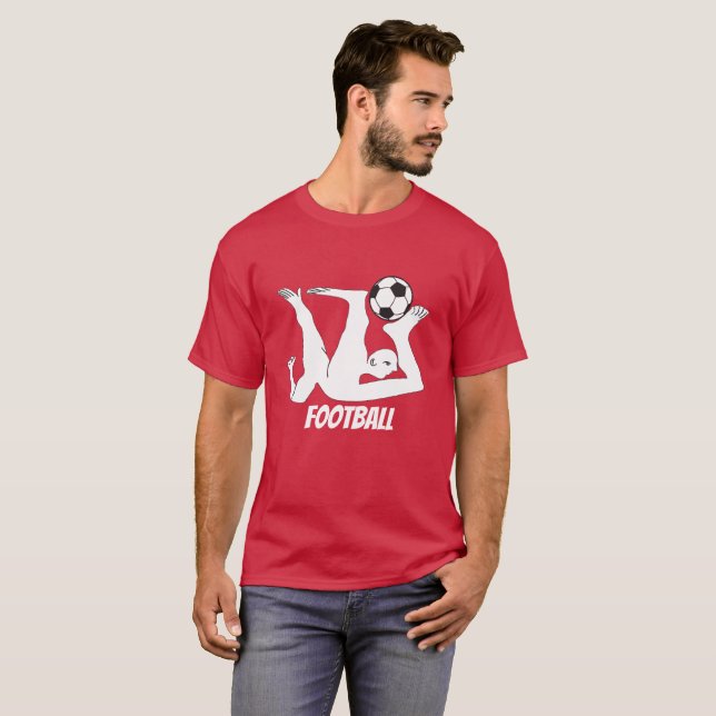 T-shirt Abstrait de football (Devant entier)