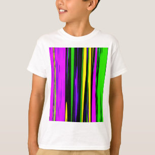 T-shirt Abstrait Mardi Gras Stripes