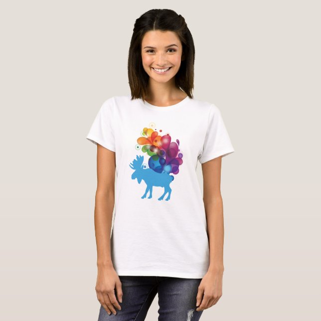 T-shirt Abstrait pour femmes orignal (Devant entier)