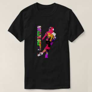 T-shirt Abstrait Roller Derby