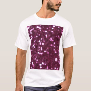 T-shirt Abstrait rose, lumières déconcentrées bokeh.