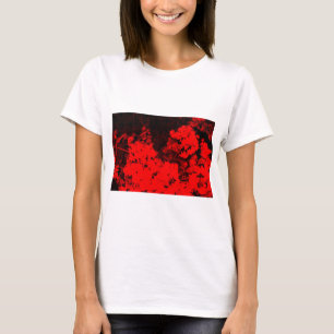 T-shirt Abstrait rouge