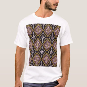 T-shirt Abstraite géométrique ethnique, design de papier p