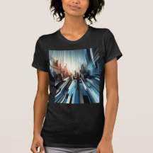 T - Shirt abstrakt Geometric Woman
