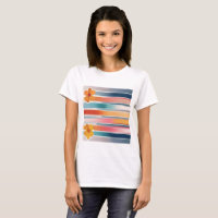 T - Shirt abstrakter Blume