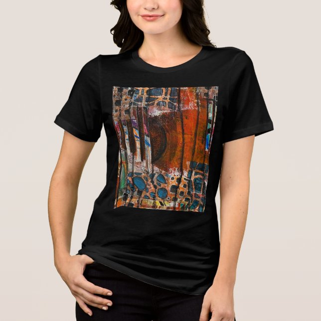 T - Shirt abstrakter Kunst (Vorderseite)