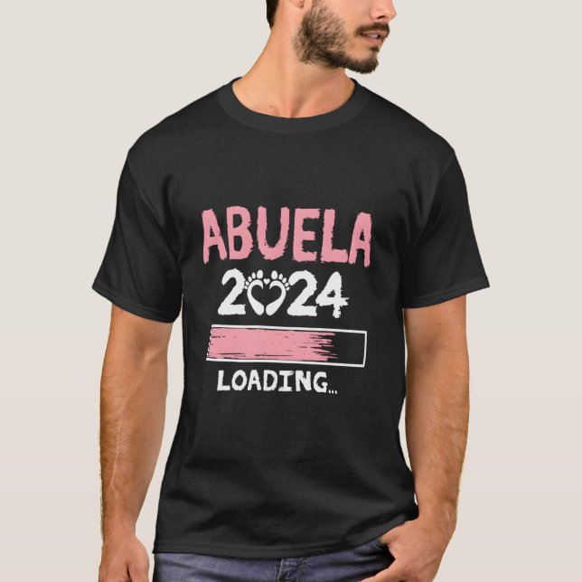 T-shirt Abuela 2024 Loading Future New Grandma To Be (Devant)