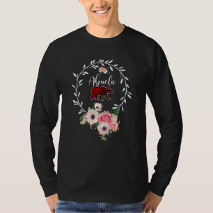 T-shirt Abuela Bear Xmas Famille Pyjama de Noël à carreaux