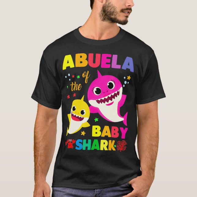 T-shirt Abuela Du Bébé Requin Anniversaire Abuela Shark (Devant)