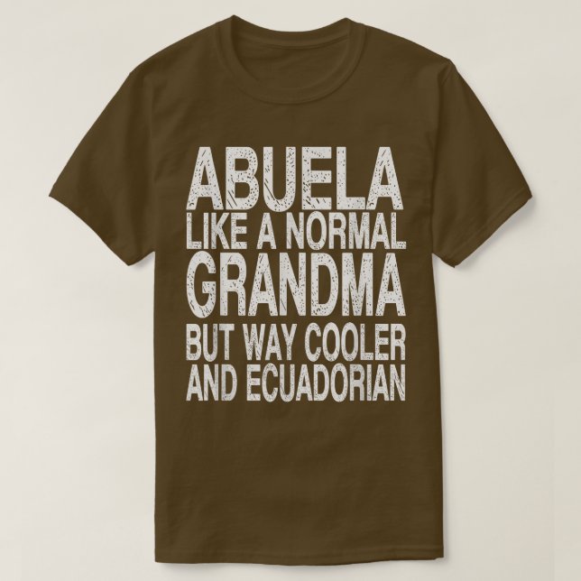 T-shirt Abuela, grand-mère équatorienne (Design devant)