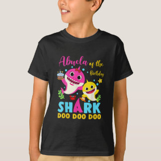 T-shirt Abuela Of The Birthday Shark Mom Matching Family