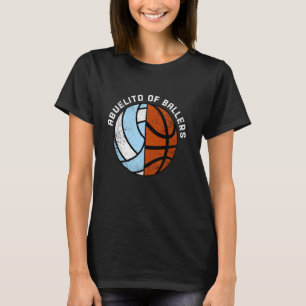 T-shirt Abuelito De Ballers Funny Volleyball Basketball Ab
