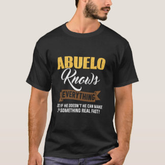 T-shirt Abuelo connaît tout les dons pour le Père jour pap