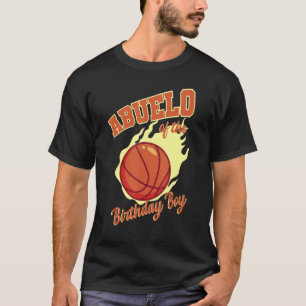 T-shirt Abuelo De L'Anniversaire Boy Basketball Famille An