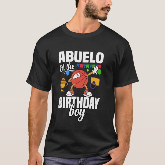 T-shirt Abuelo of the Birthday Boy Sports (Devant)
