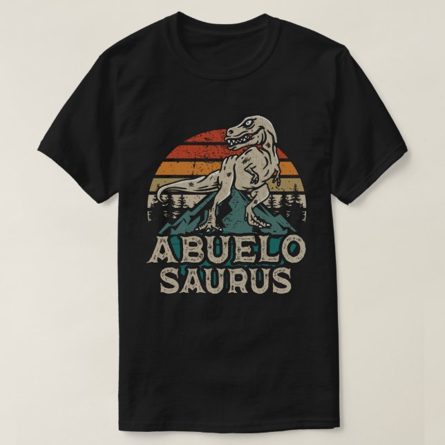 T-shirt Abuelosaurus Dinosaur Grandpa Saurus Fête des père (Design devant)