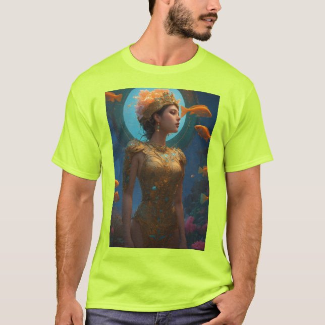 T-shirt Abyssal Elegance : Plongez dans les profondeurs en (Devant)