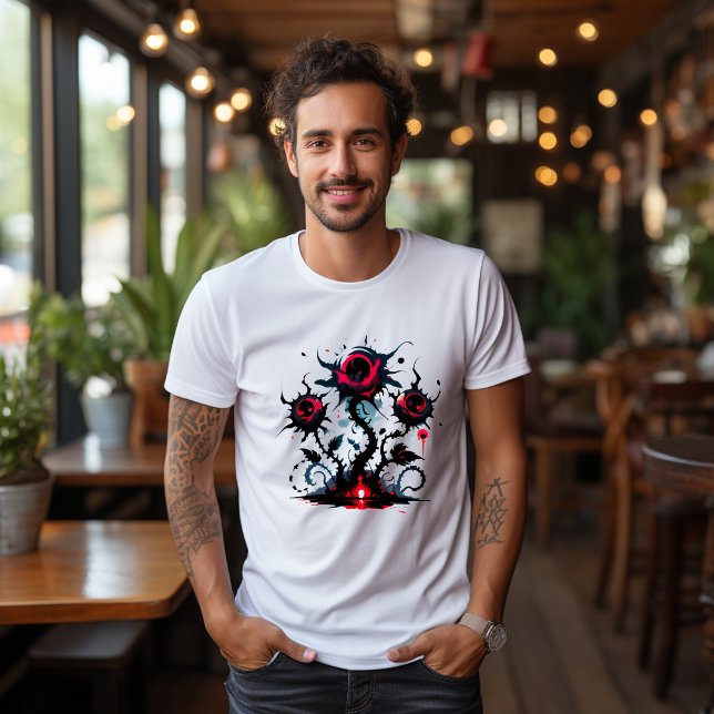 T-Shirt Abyssale-Kreatur mit scharfen Augen (Von Creator hochgeladen)