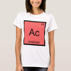 T-shirt Ac - Antichrist Chimie Élément Symbole Devil Tee