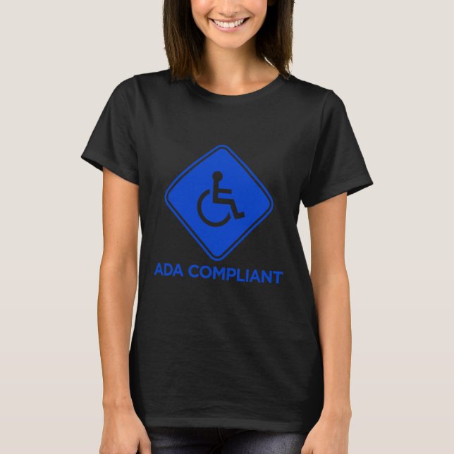 T-shirt Ac Conformité ADA Accessibilité Désactivée Conform (Devant)