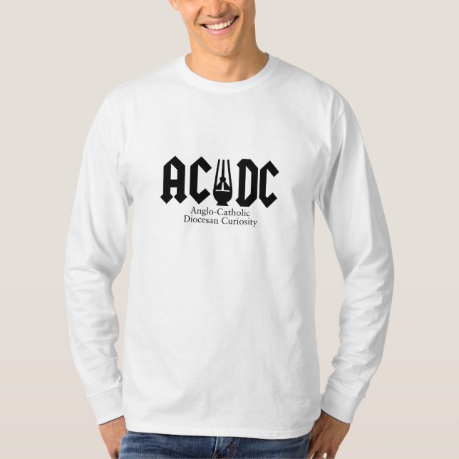 T-shirt AC/DC - Curiosité Anglo-Catholique/diocésaine (Devant)