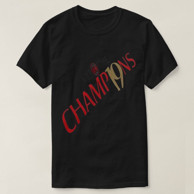 T-shirt Ac Milan nous sommes les champions 19 2022 (Design devant)