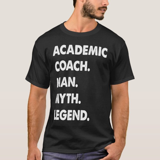 T-shirt Academic Coach Man Myth Legend  1 (Devant)