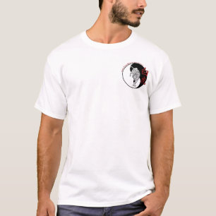 T-shirt Académie blanche d'arts martiaux de tigre - voyag